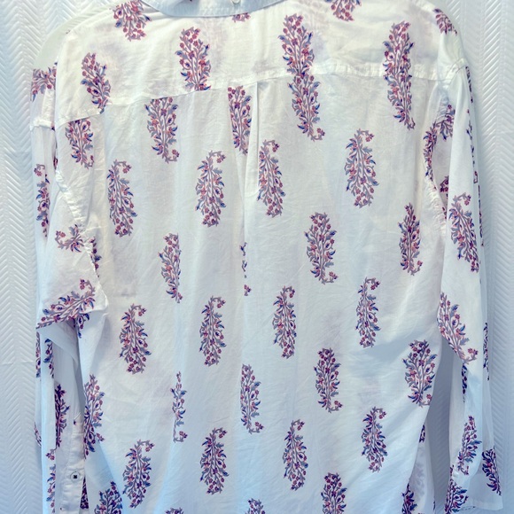 J Crew Blouse Block Print Blouse - Picture 3 of 5